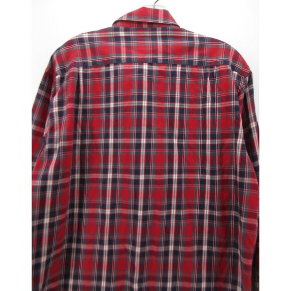 Untuckit Shirt Large Button Down Plaid Preppy Collared Woven Cotton - Picture 8 of 11